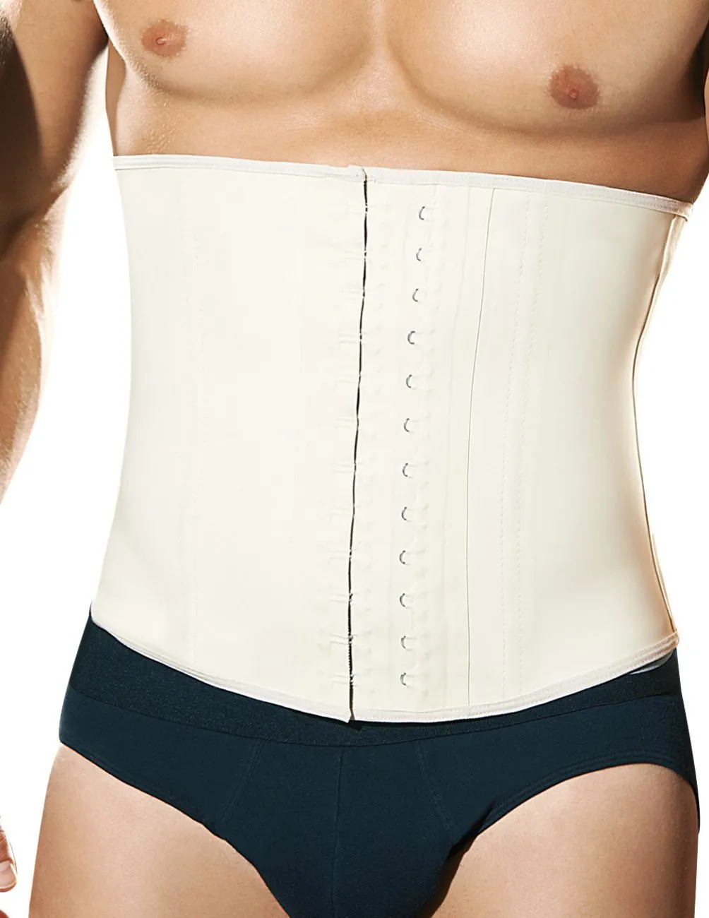 Ann Chery 2031 Latex Men Girdle Body Shaper Color Beige Plus