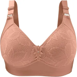 Anti-Sagging Bras for Everyday Breathable V Neck Smoothing Back Workout Bra T Shirt Bras No Underwire