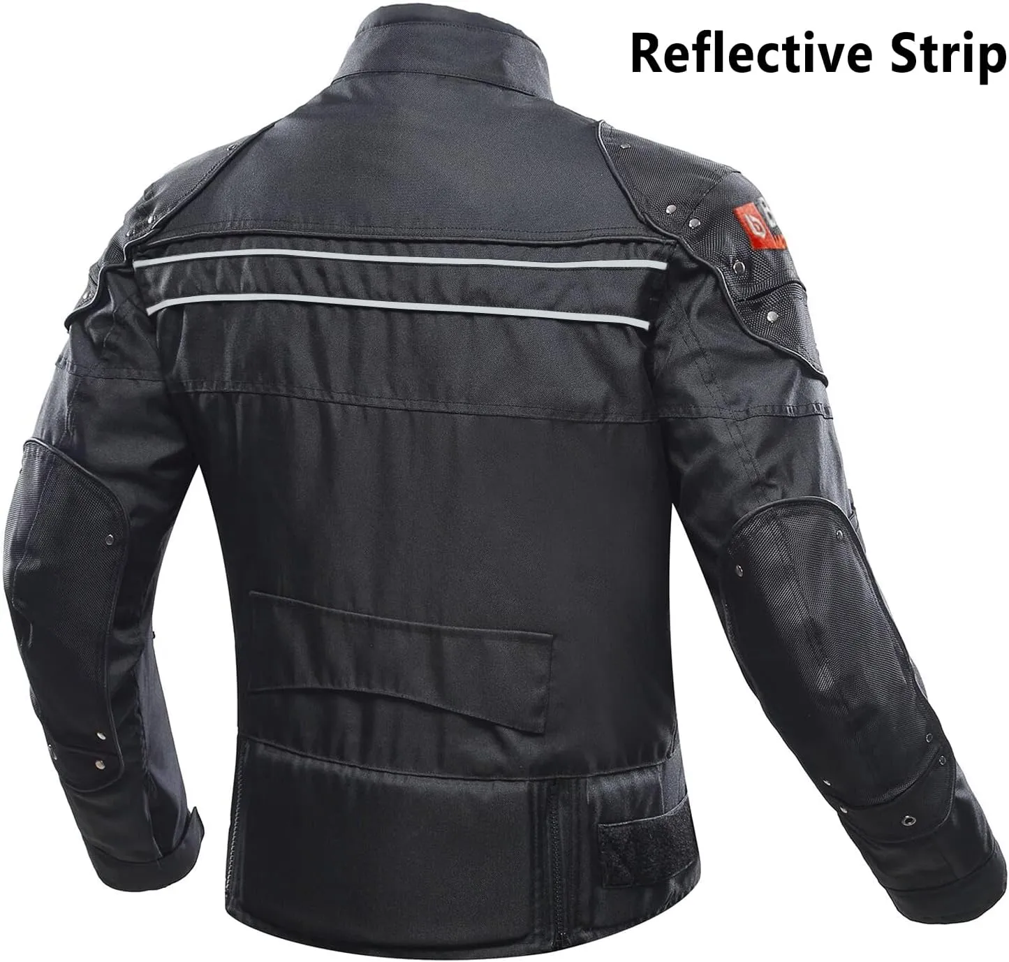 BORLENI Motorcycle Jacket Motorbike Riding Jacket Windproof Motorcycle Full Body Protective Gear CE Armor All Season