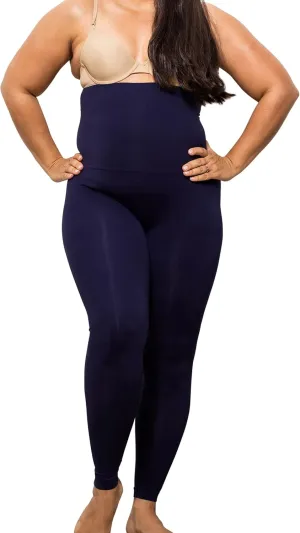 Farmacell High Waisted Leggings for Women Anti-Cellulite Made in Italy - Seamless Tummy Control Shapewear - 609Y