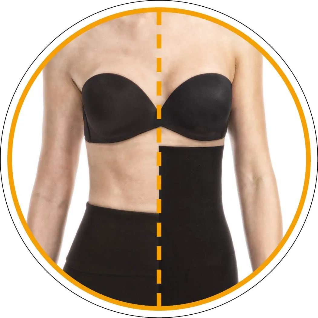 Farmacell High Waisted Leggings for Women Anti-Cellulite Made in Italy - Seamless Tummy Control Shapewear - 609Y