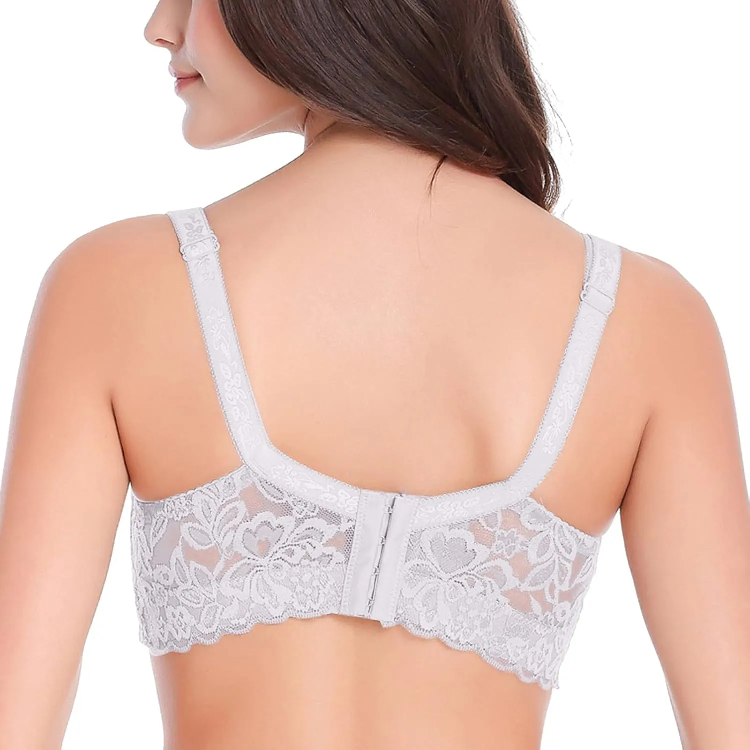 Lace Bralettes Womens Plunge Wireless Bras Camisole Tops Cami Strappy Sexy Soft Push Up Bras with Support