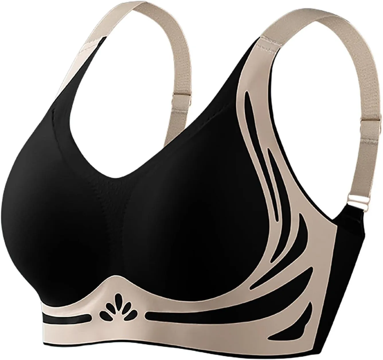 Seamless Sports Bra Wirefree Yoga Bra No Underwire Large Wirefree Bra Push Up Comfortable Breathable Sports Bras