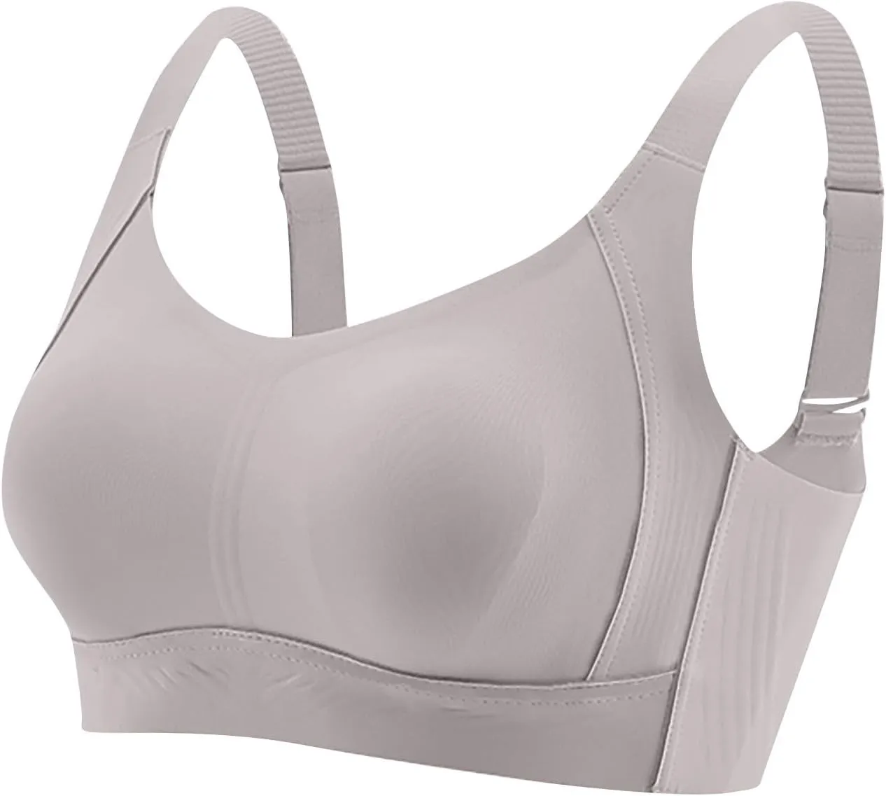 Women's Plus Size Thin No Underwire Bras Lift up Air Bralettes Anti-Sagging Lightweight Bra Comfy Full Coverage Bralette