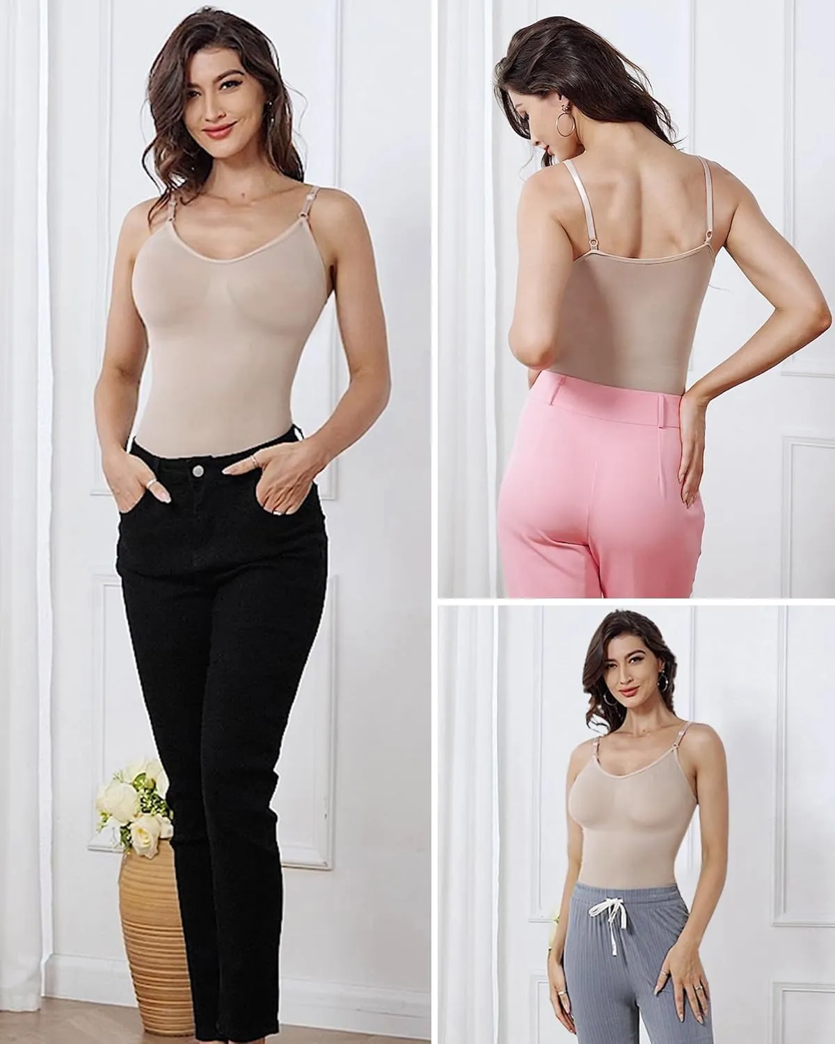 Women's Shapewear Bodysuit Tummy Control Faja Body Shaper Waist Trainer Seamless Full Body Suits Butt Lifting